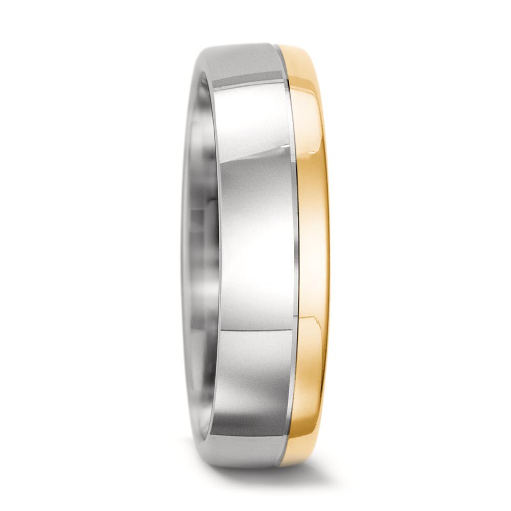 Partnerring 750/18 K Weissgold, 750/18 K Gelbgold-556671
