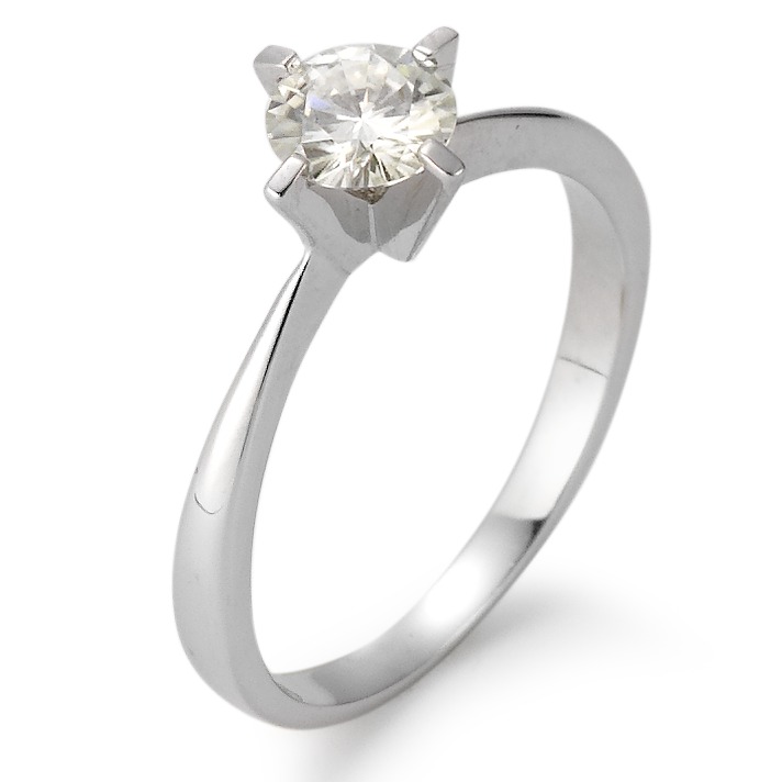 Solitär Ring 750/18 K Weissgold Moissanite-560512