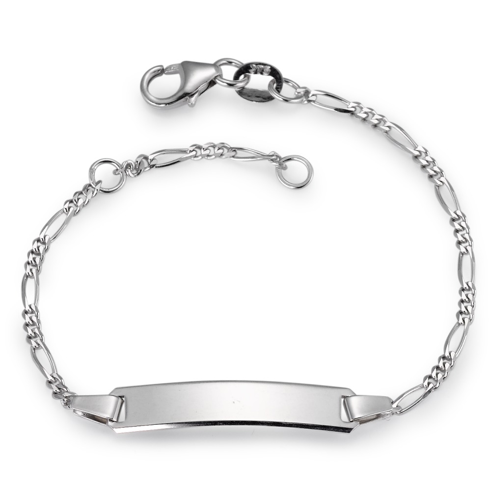 Gravurarmband 375/9 K Weissgold 16-18 cm verstellbar-561244