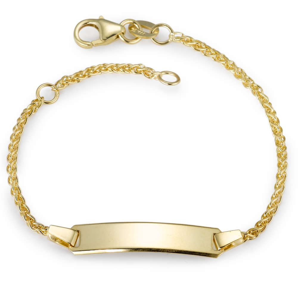 Gravurarmband 375/9 K Gelbgold 16-18 cm verstellbar Ø1.7 mm-561250