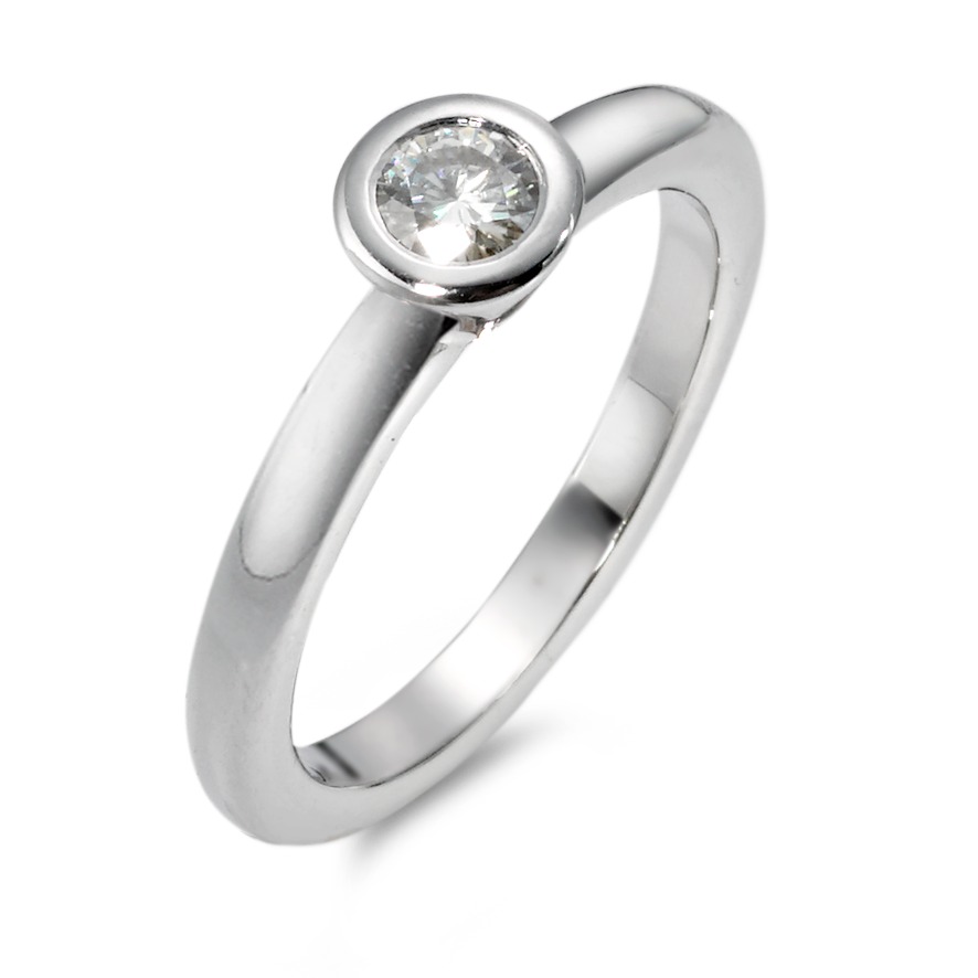 Solitär Ring 750/18 K Weissgold Moissanite-563477