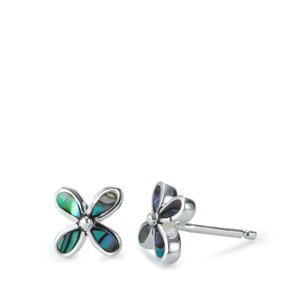 Ohrstecker Silber Abalone Blume Ø8 mm-564115
