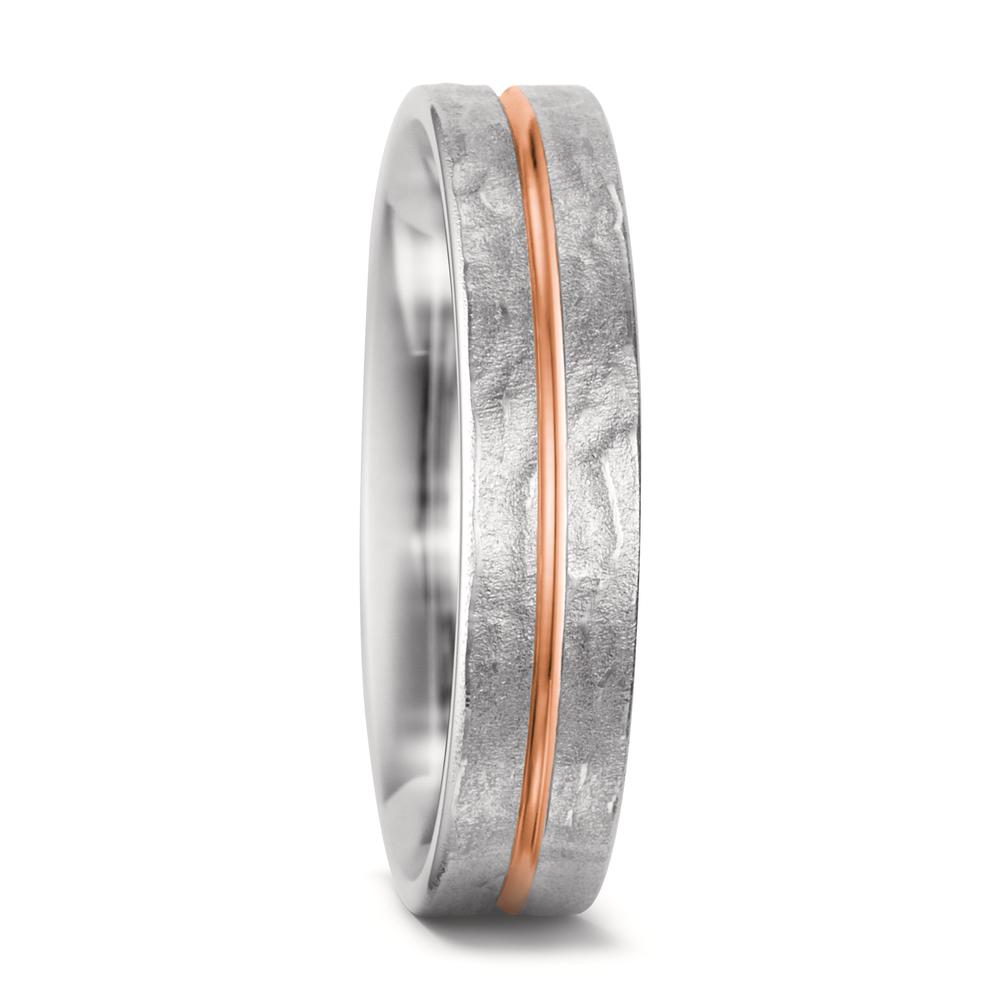 Partnerring 750/18 K Weissgold, 750/18 K Rotgold-564590