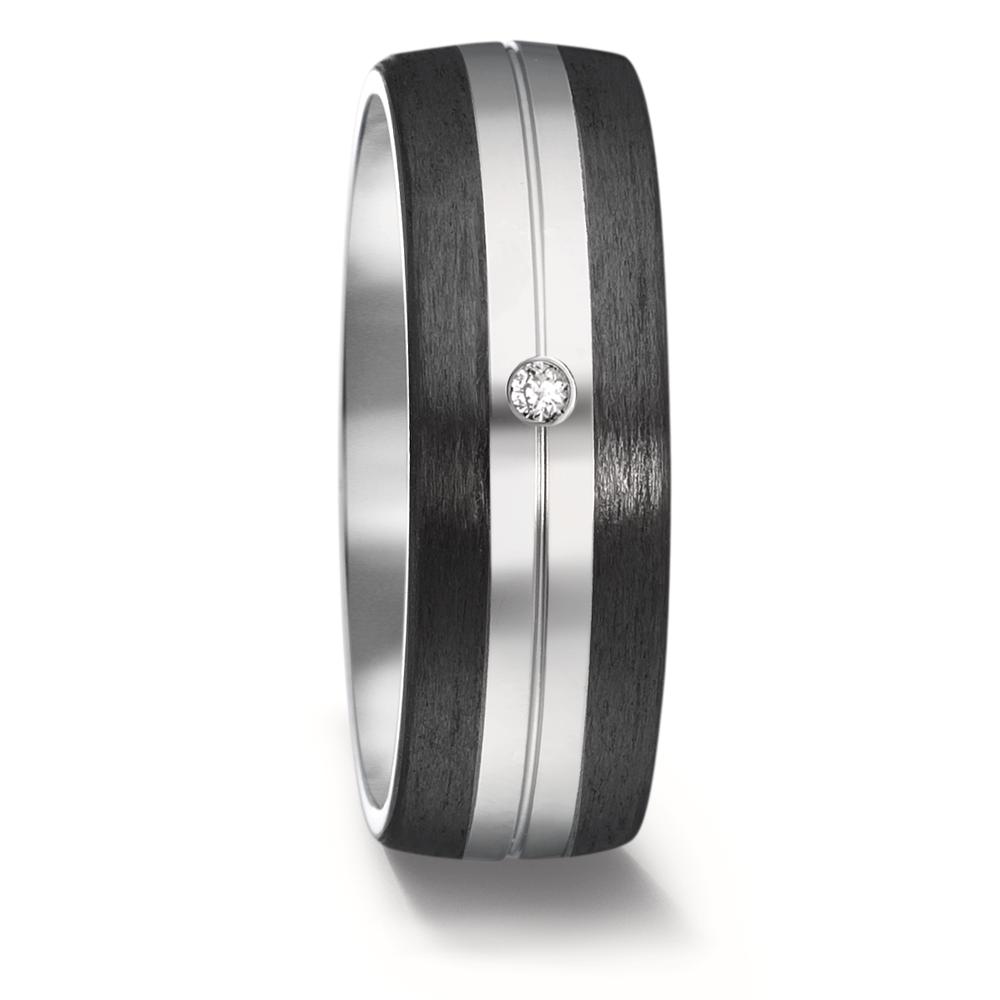 Partnerring Titan, Carbon Diamant 0.03 ct, w-si-567680