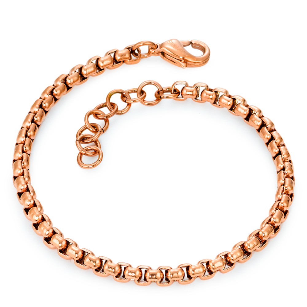 Armband Edelstahl rosé IP beschichtet 18.5-21.5 cm verstellbar Ø4 mm-568187