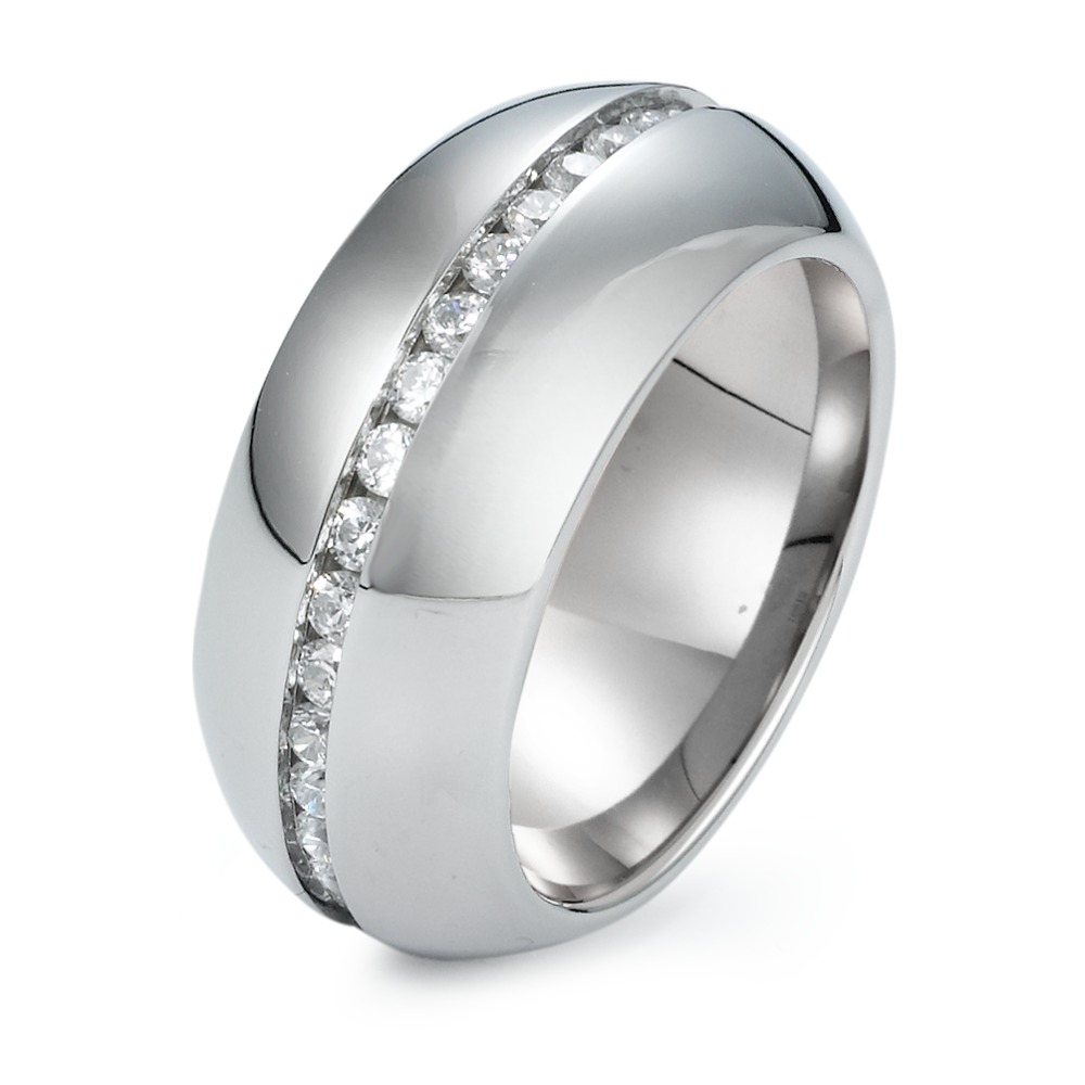 Fingerring Edelstahl Zirkonia-568586