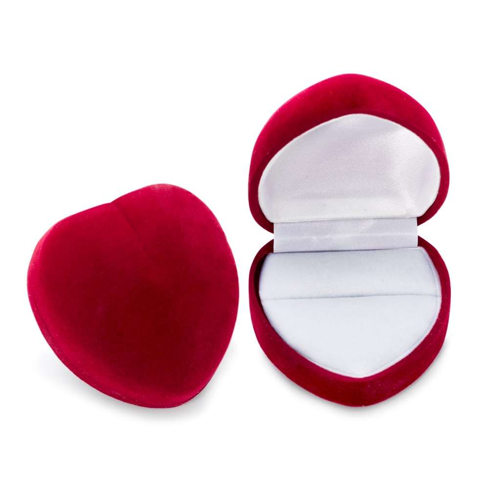 Schmuckverpackung für Ring Herz 6 x 5.5 x 3.5 cm-569405