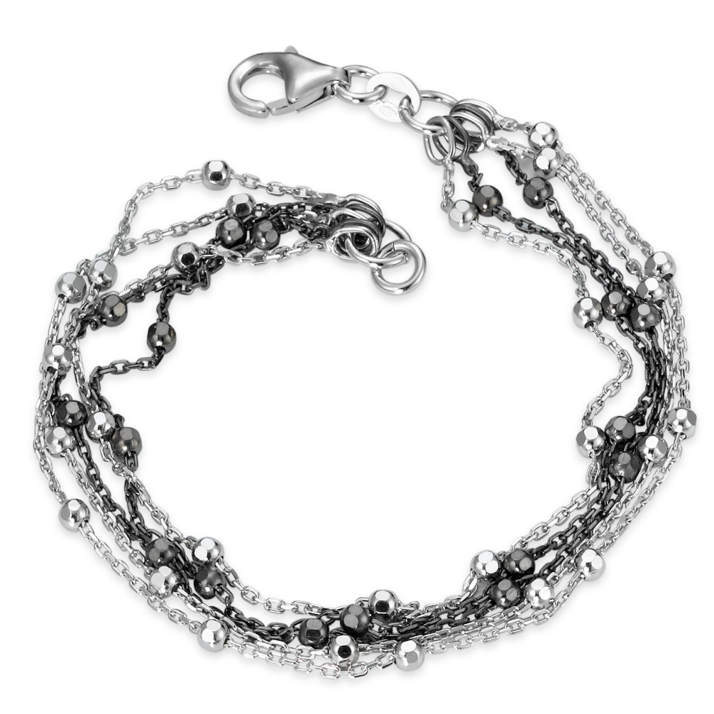 Armkette Silber rhodiniert 18 cm-571308