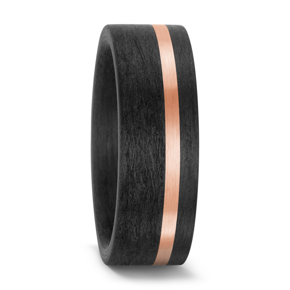Partnerring 585/14 K Rosegold, Carbon-571406