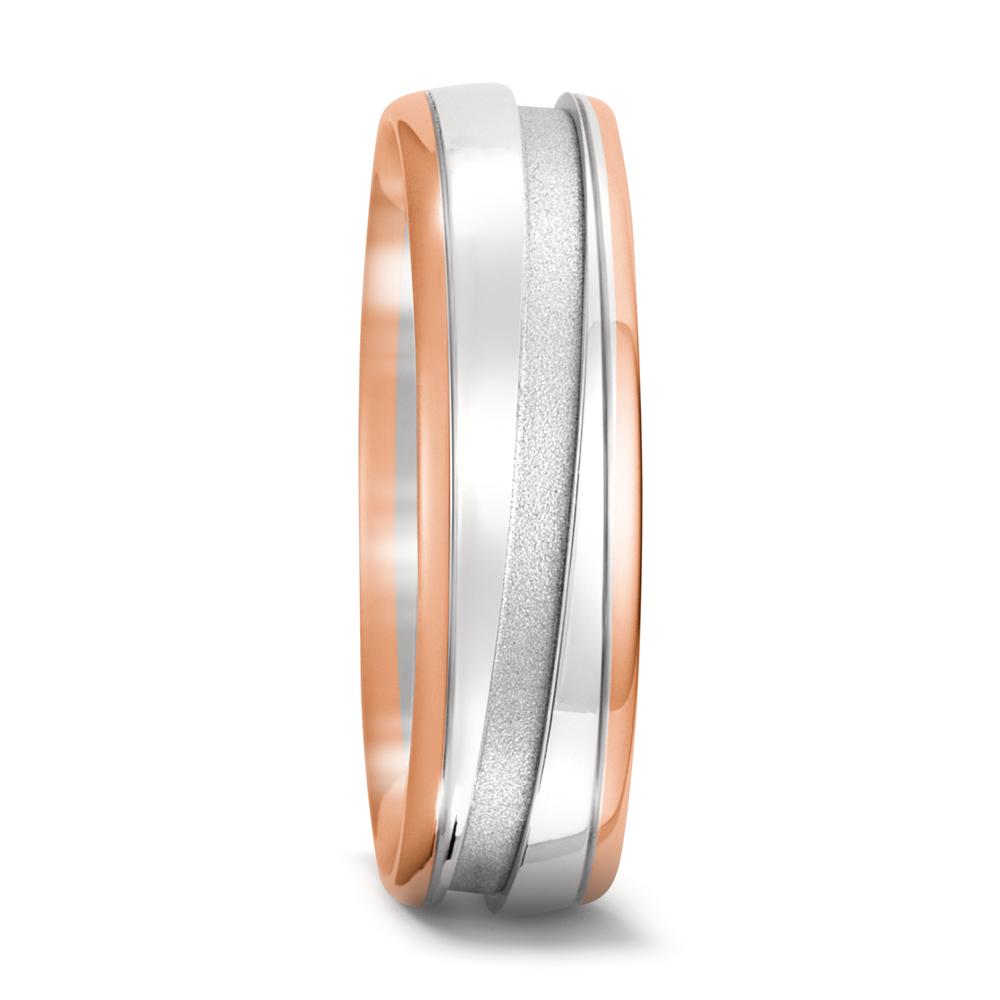 Partnerring 750/18 K Rotgold, 750/18 K Weissgold-572439