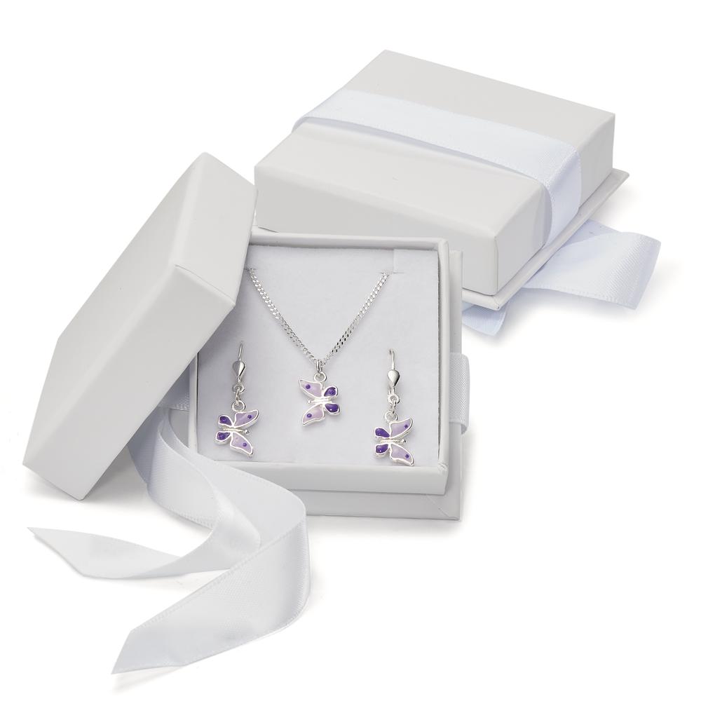 Set Silber lackiert Schmetterling 36 cm-573903