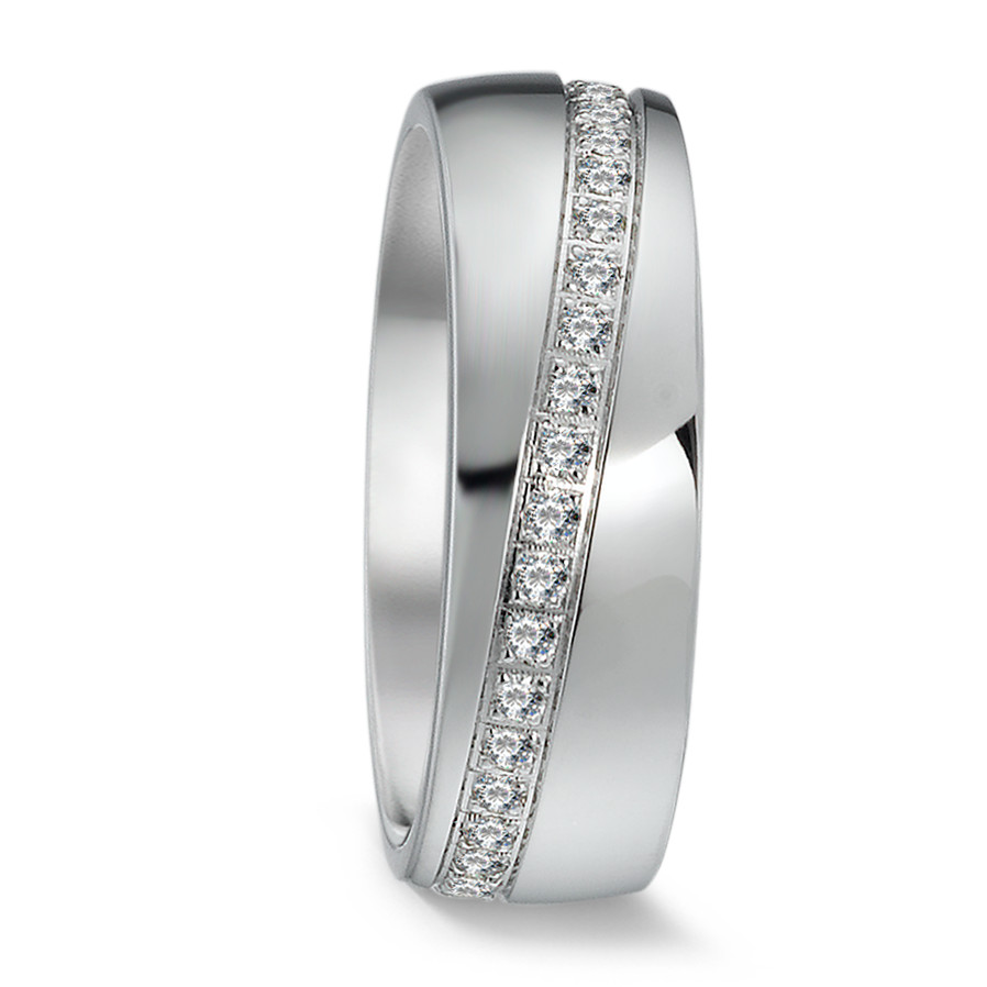 Partnerring Silber Zirkonia rhodiniert-576244