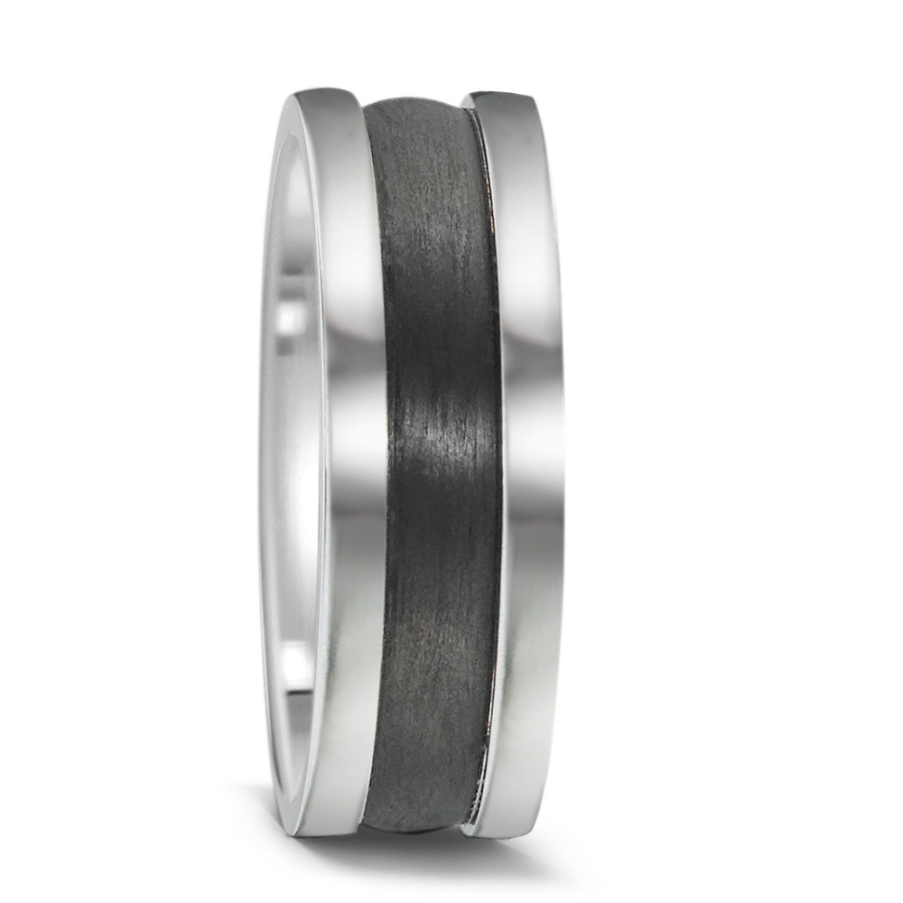 Partnerring Edelstahl, Carbon-578346