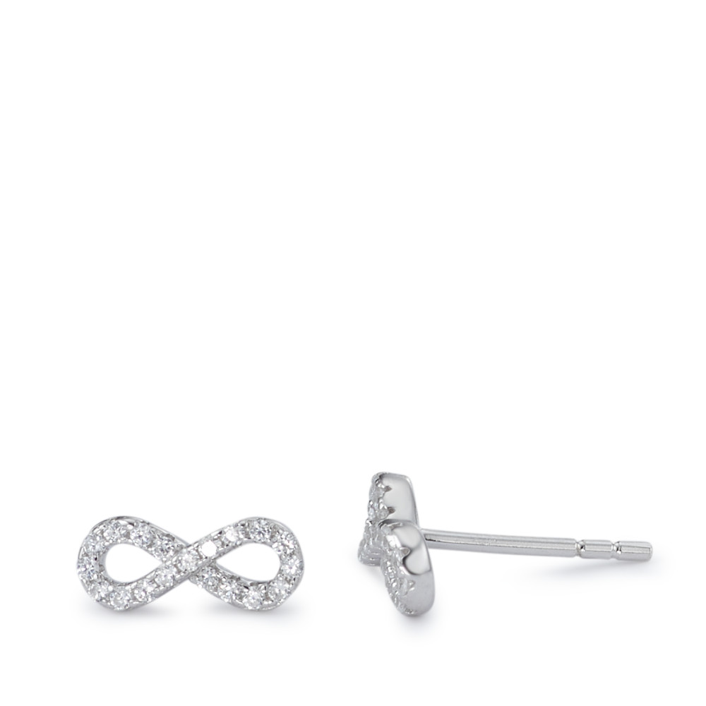Ohrstecker Silber Zirkonia rhodiniert Infinity-580842
