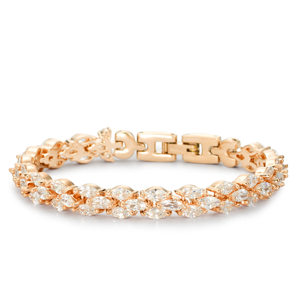 Armband Bronze Zirkonia gelb IP beschichtet 18 cm-581366