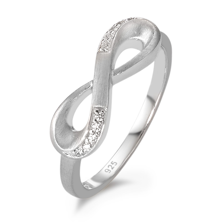 Fingerring Silber Zirkonia rhodiniert Infinity-581483