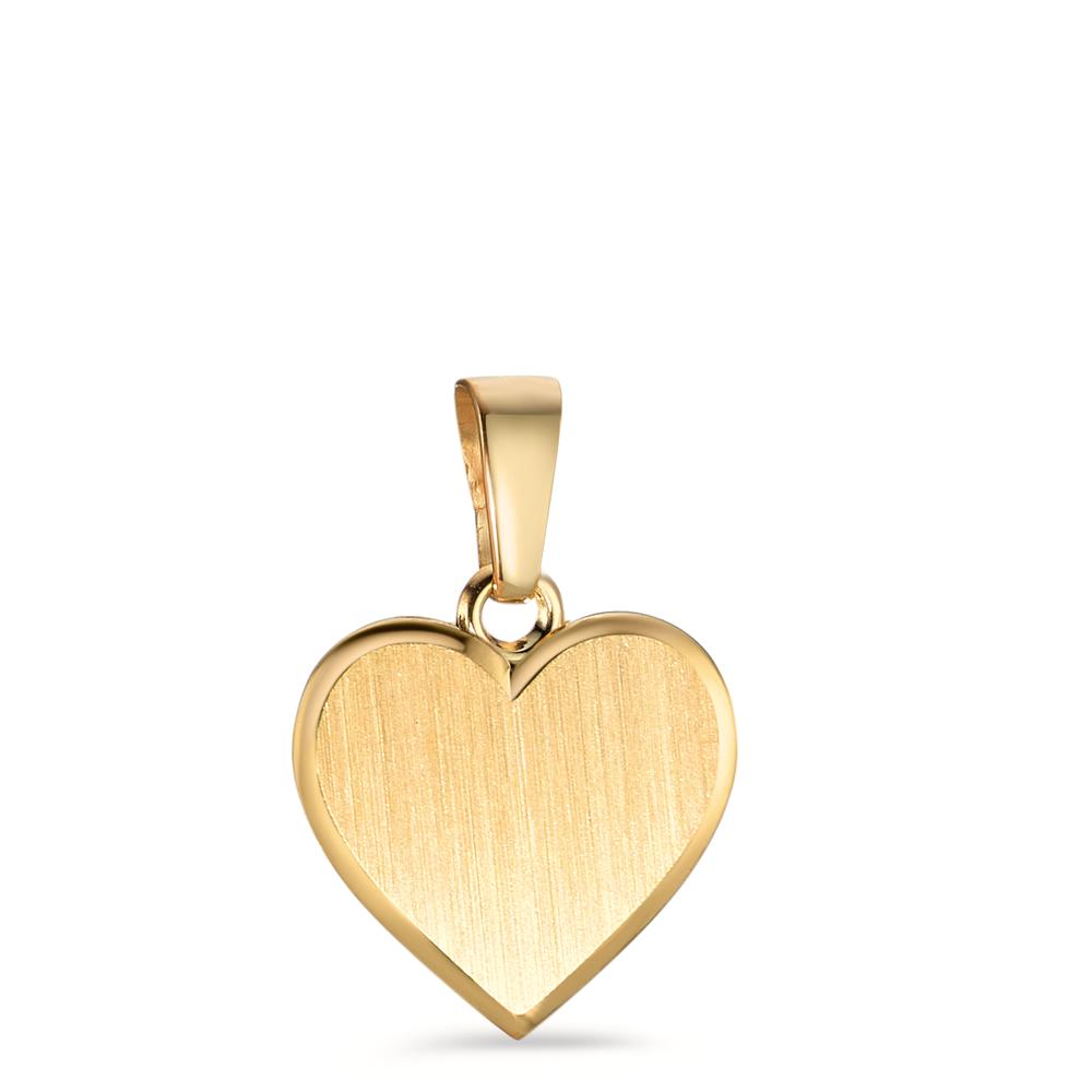 Gravuranhänger 375/9 K Gelbgold Herz Ø10 mm-582202