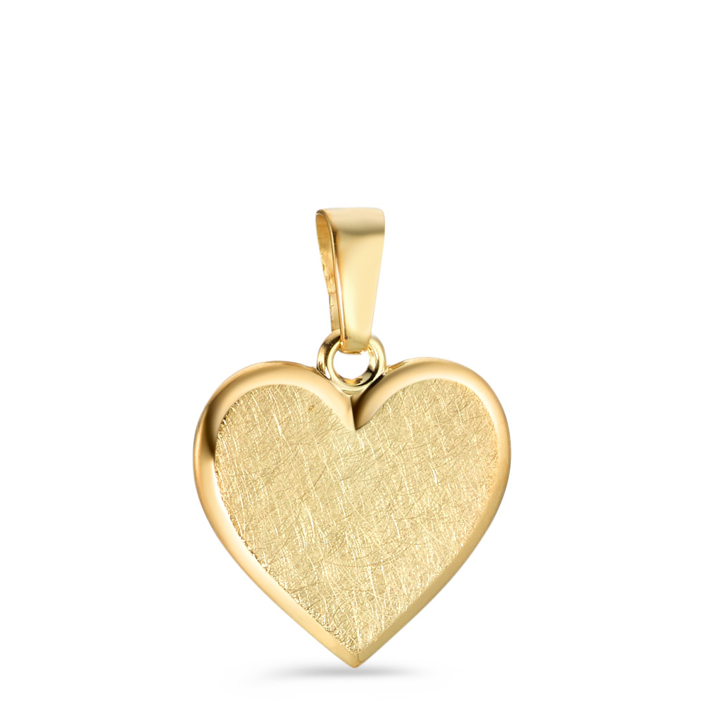 Gravuranhänger 375/9 K Gelbgold Herz Ø12 mm-582203