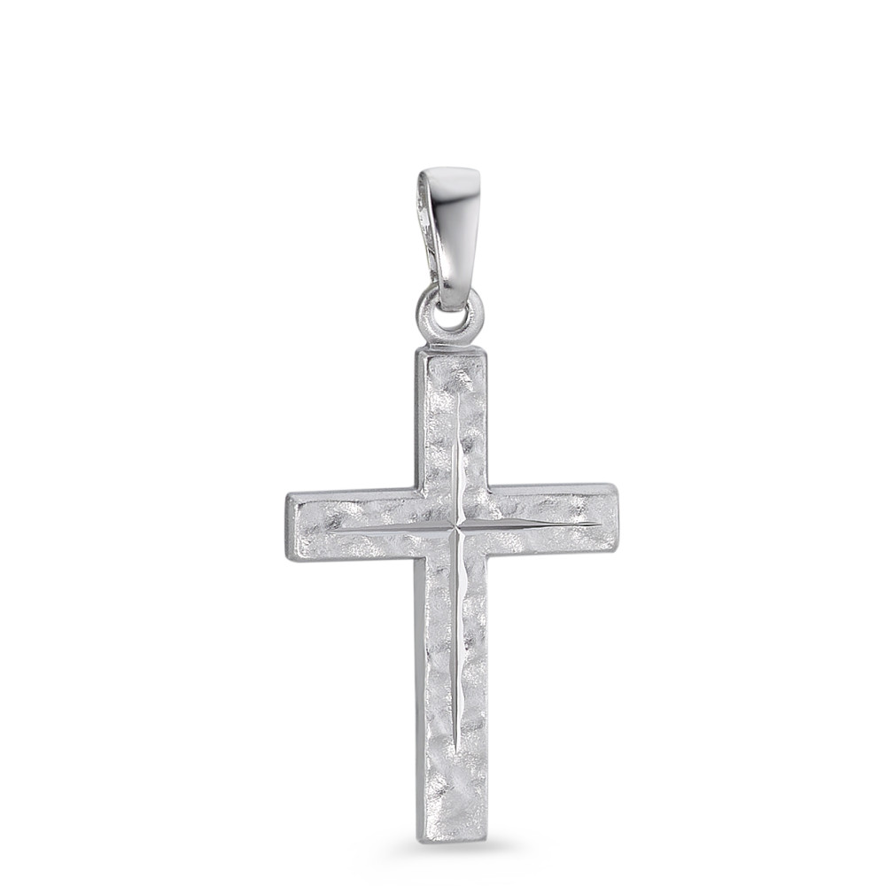 Anhänger Silber rhodiniert Kreuz-582245