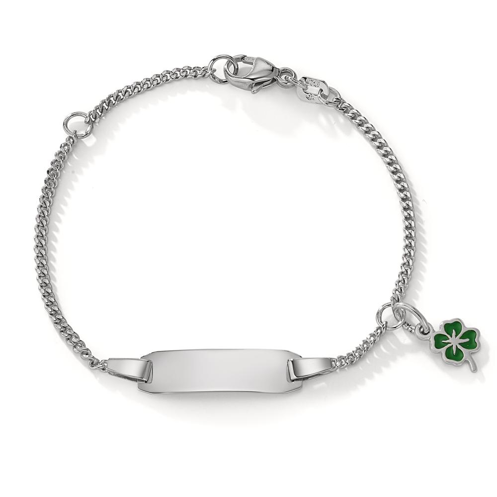 Gravurarmband Silber rhodiniert Kleeblatt 12-14 cm verstellbar-582249