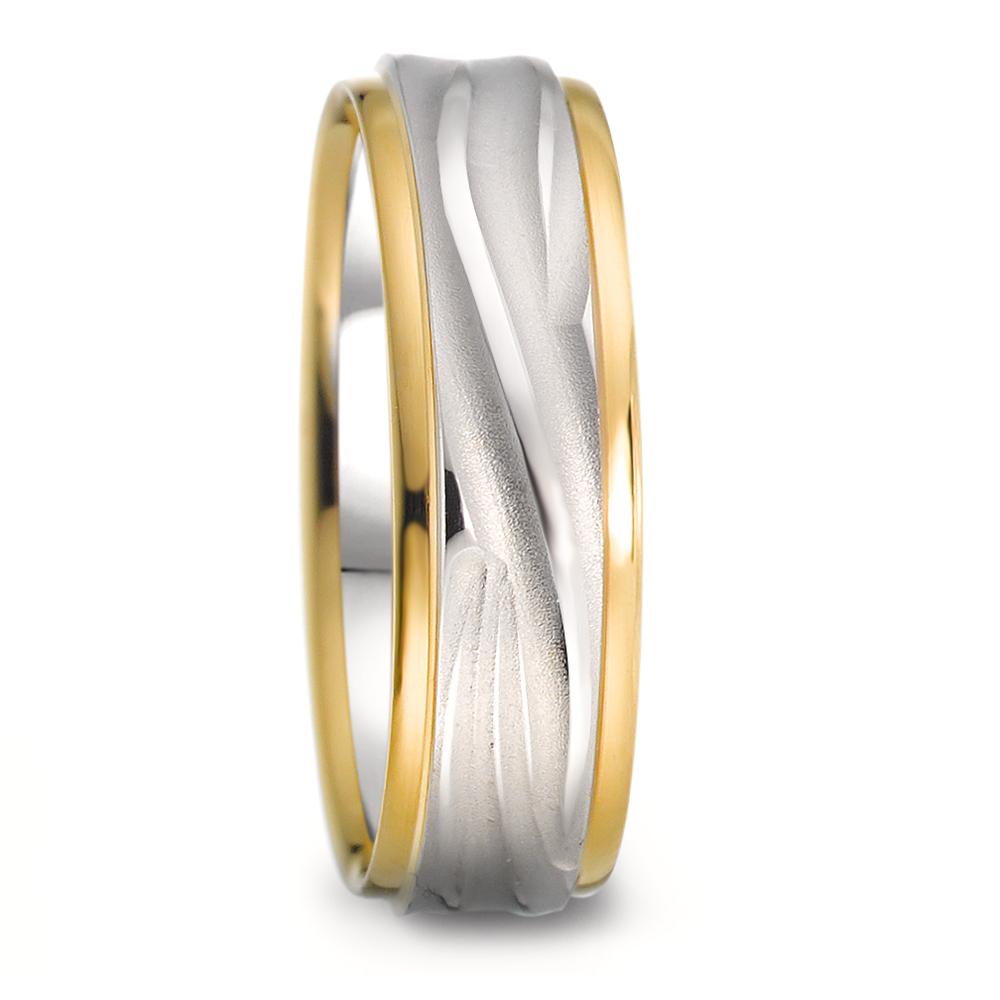 Partnerring 750/18 K Weissgold, 750/18 K Gelbgold-582310