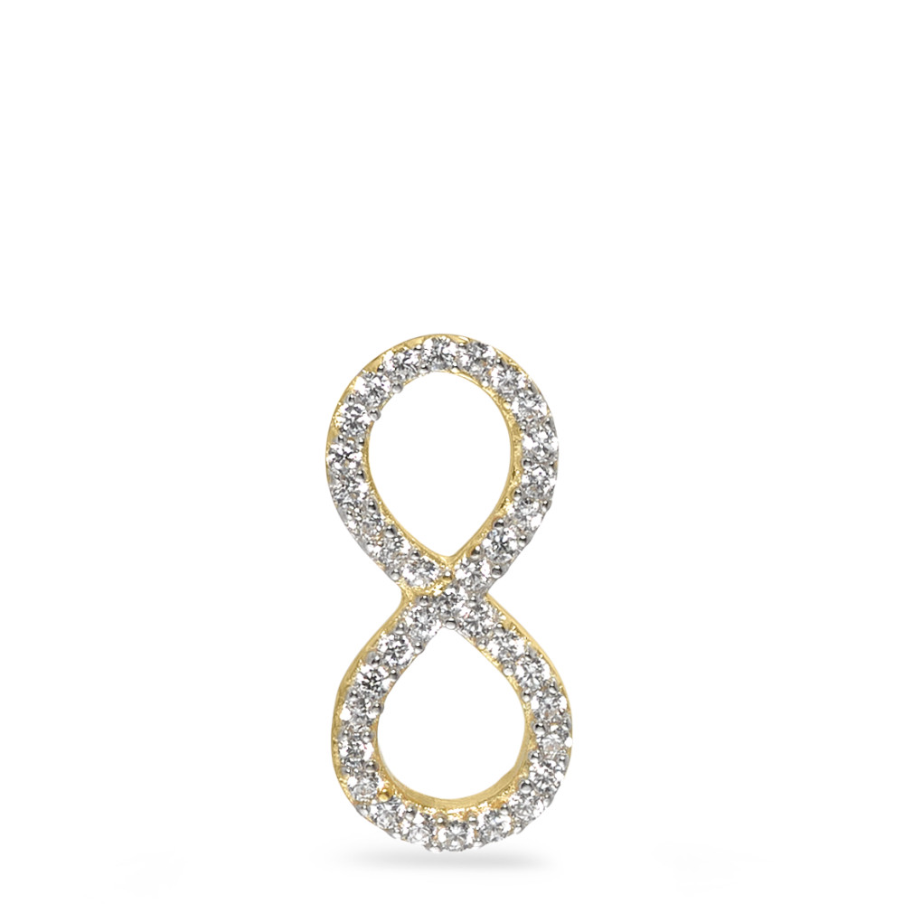Anhänger 375/9 K Gelbgold Zirkonia Infinity-582455