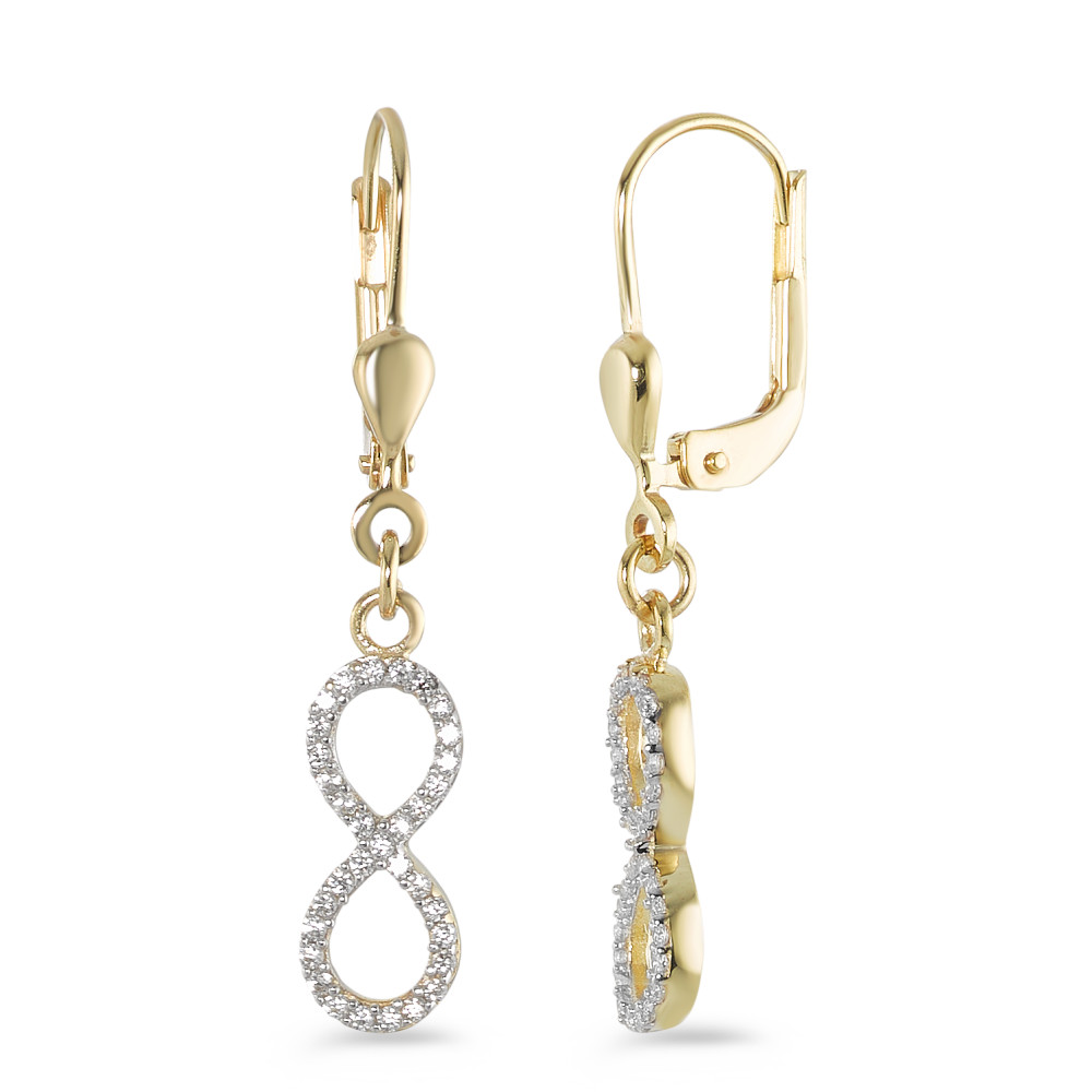 Ohrhänger 375/9 K Gelbgold Zirkonia Infinity-582456