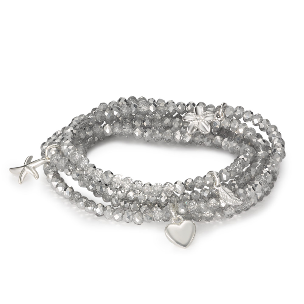 Armband Silber Kristall 20 cm Ø4 mm-582658