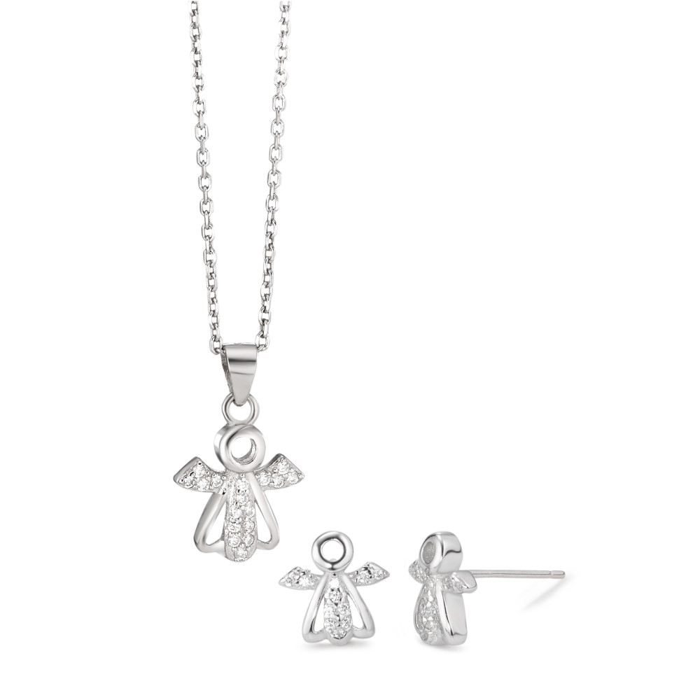 Set Silber Zirkonia rhodiniert Engel 38 cm-584528