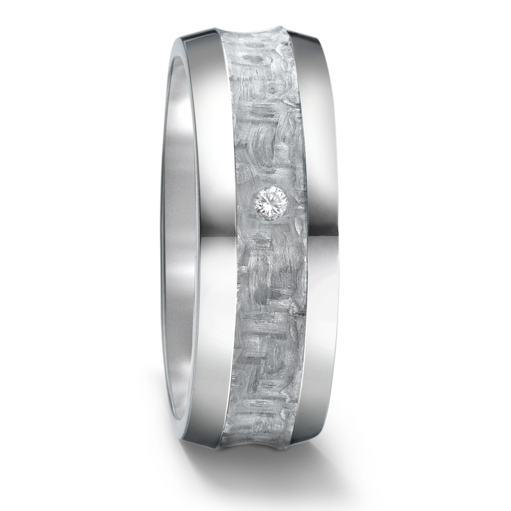 Partnerring Titan, Carbon Diamant 0.03 ct, w-si-584755