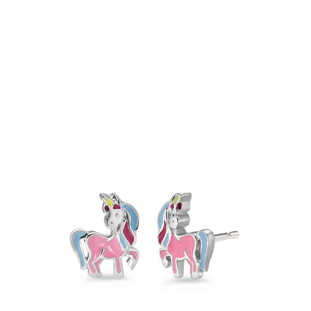 Ohrstecker Silber rhodiniert Einhorn-584858