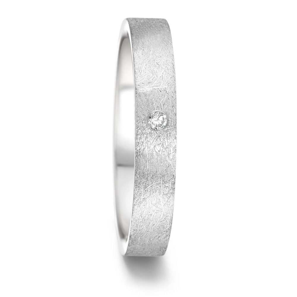 Partnerring Edelstahl Diamant 0.02 ct, tw-si-585308
