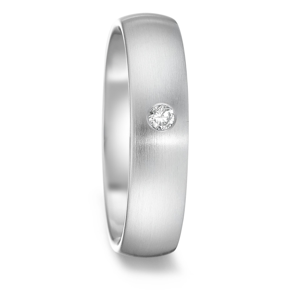 Partnerring Edelstahl Diamant 0.04 ct, tw-si-585310