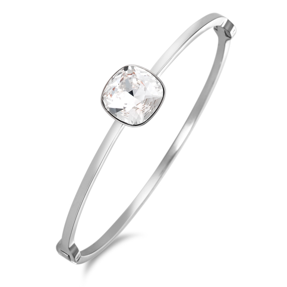 Armreif Edelstahl Zirkonia weiss 60 cm Ø50 mm-586045
