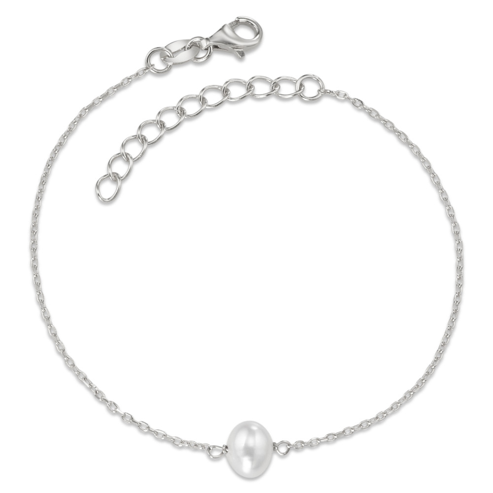 Armband Silber rhodiniert Süsswasserzuchtperle 16-19 cm verstellbar-588336