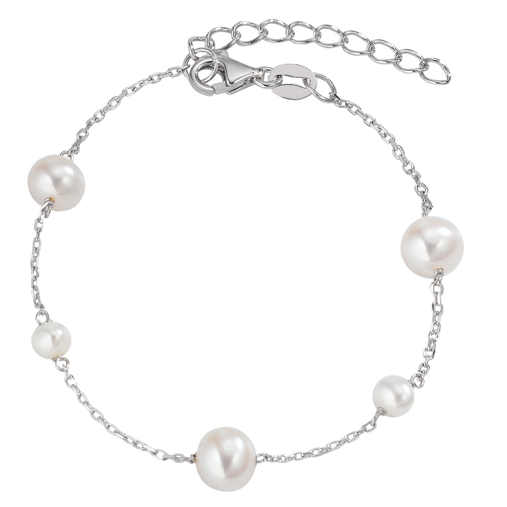 Armband Silber rhodiniert Süsswasserzuchtperle 16-18 cm verstellbar-589396