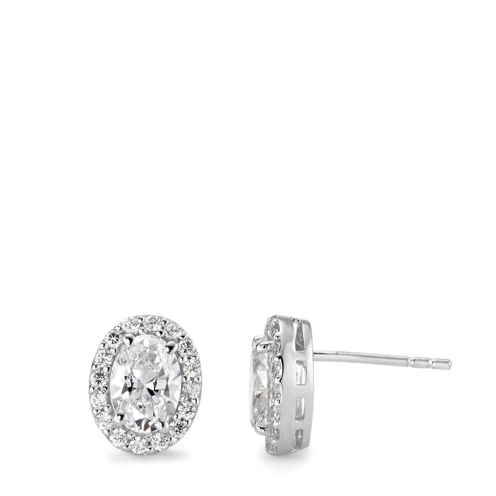Ohrstecker 750/18 K Weissgold Zirkonia-590608