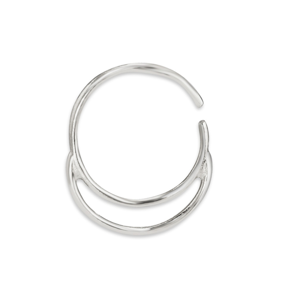 Nasencreole 750/18 K Weissgold-590921