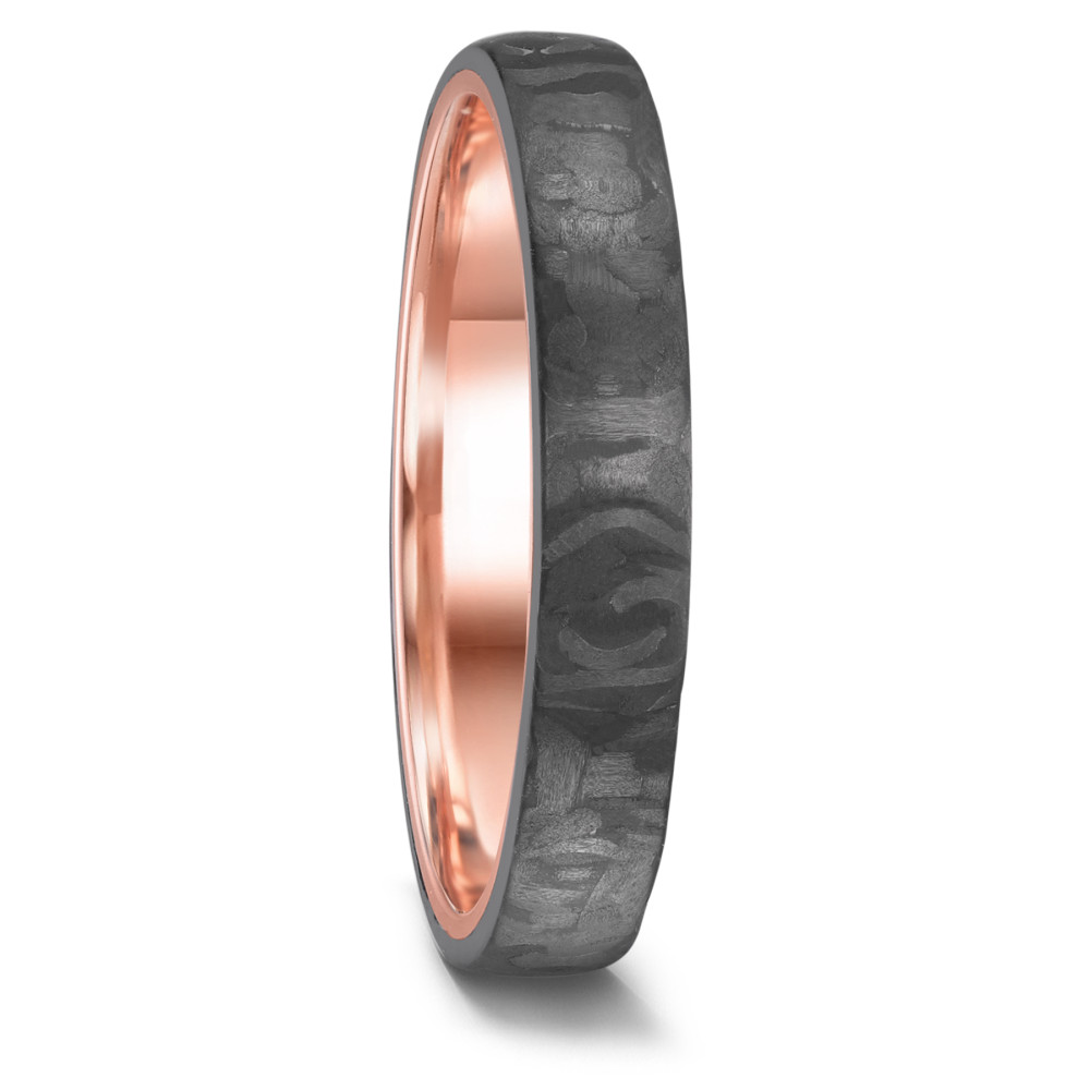Partnerring 585/14 K Rotgold, Carbon-591742