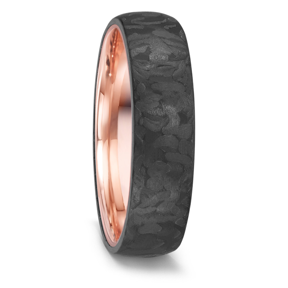 Partnerring 585/14 K Rotgold, Carbon-591758