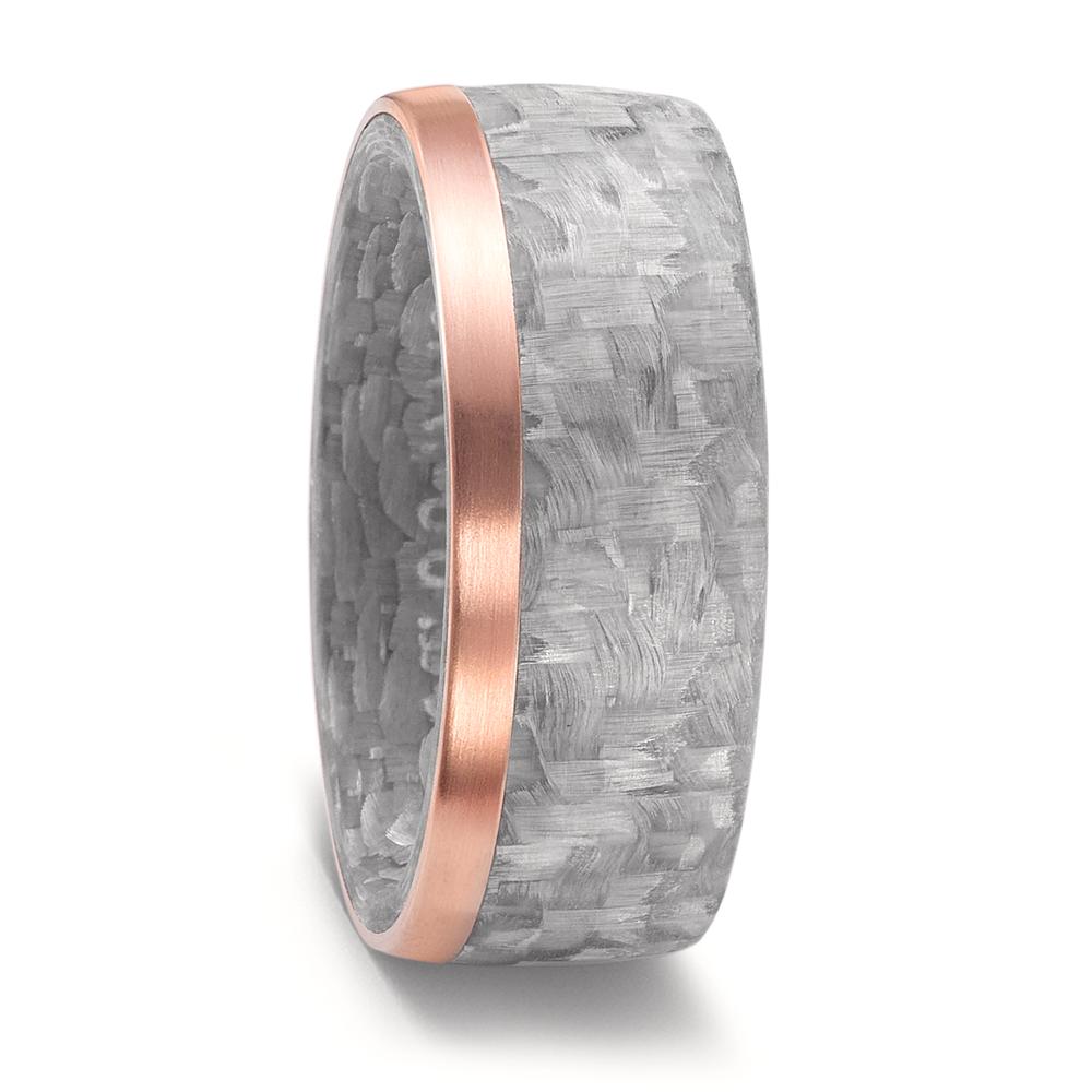 Partnerring Carbon, 750/18 K Rotgold-592146