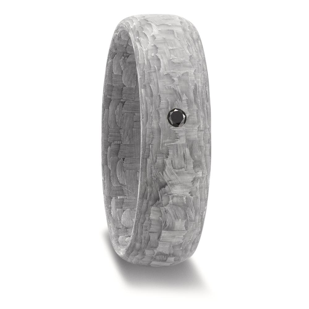 Partnerring Carbon Diamant schwarz, 0.03 ct-592509