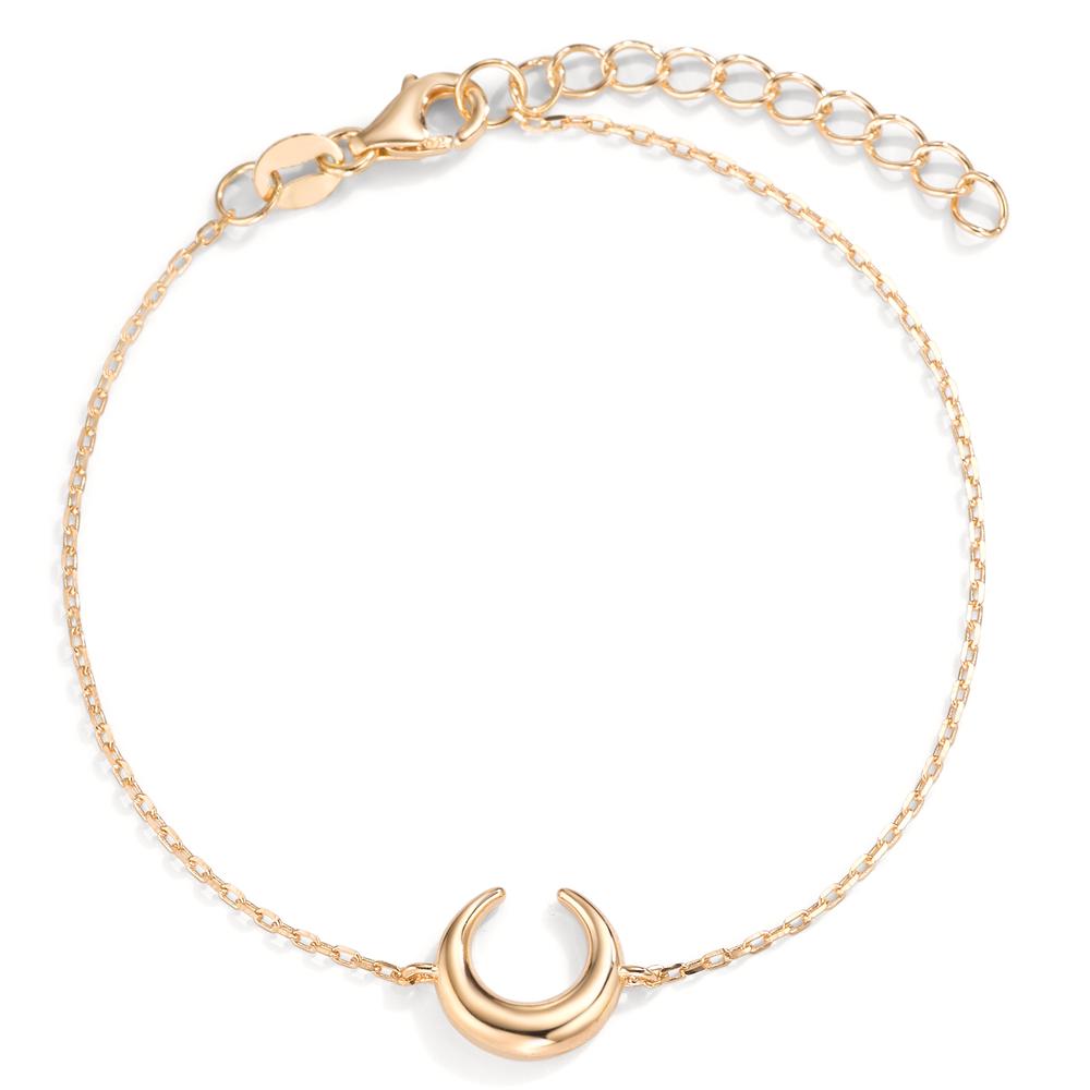 Armband Silber gelb vergoldet Mond 16-19 cm verstellbar-592776