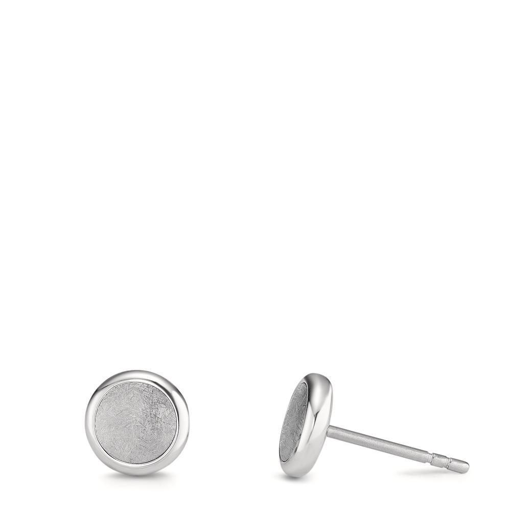 Ohrstecker Elyna aus Edelstahl glanz-eismattiert, Ø8mm-594254