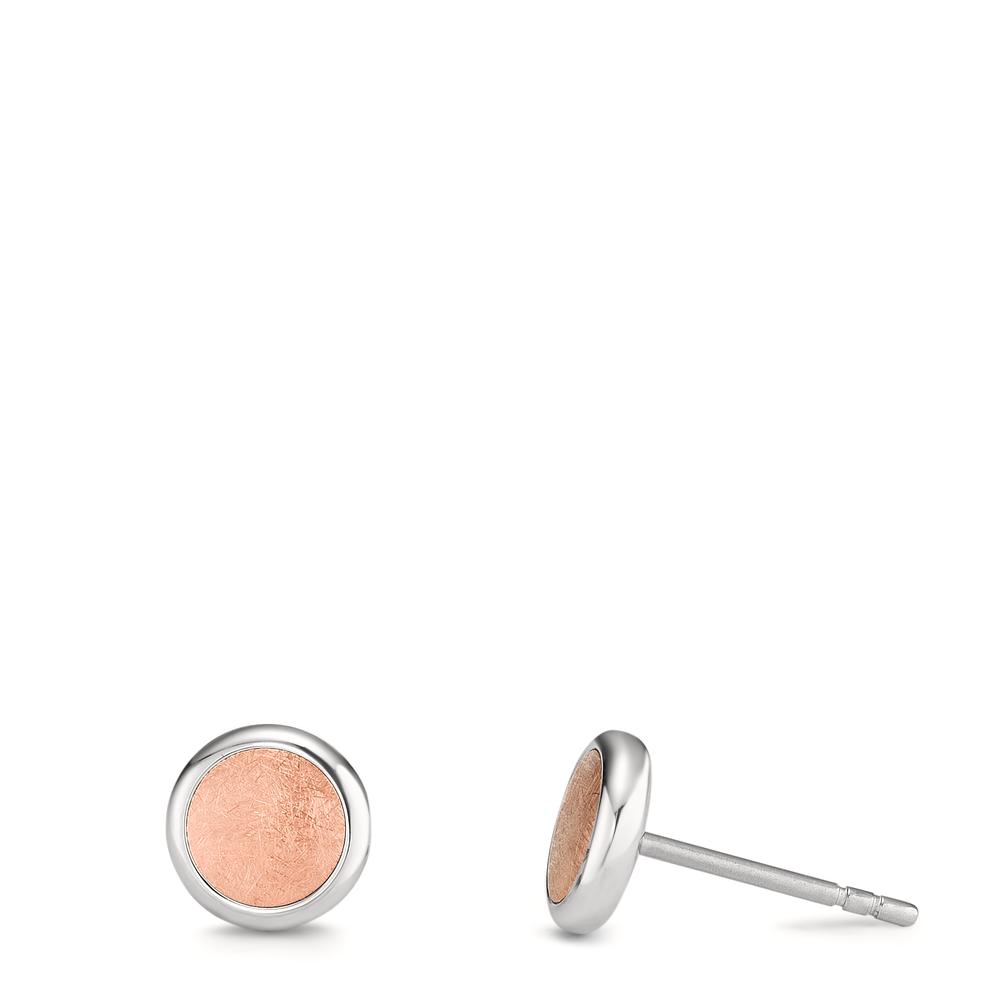 Ohrstecker Elyna Bicolor-Roségold aus Edelstahl, Ø8mm-594259
