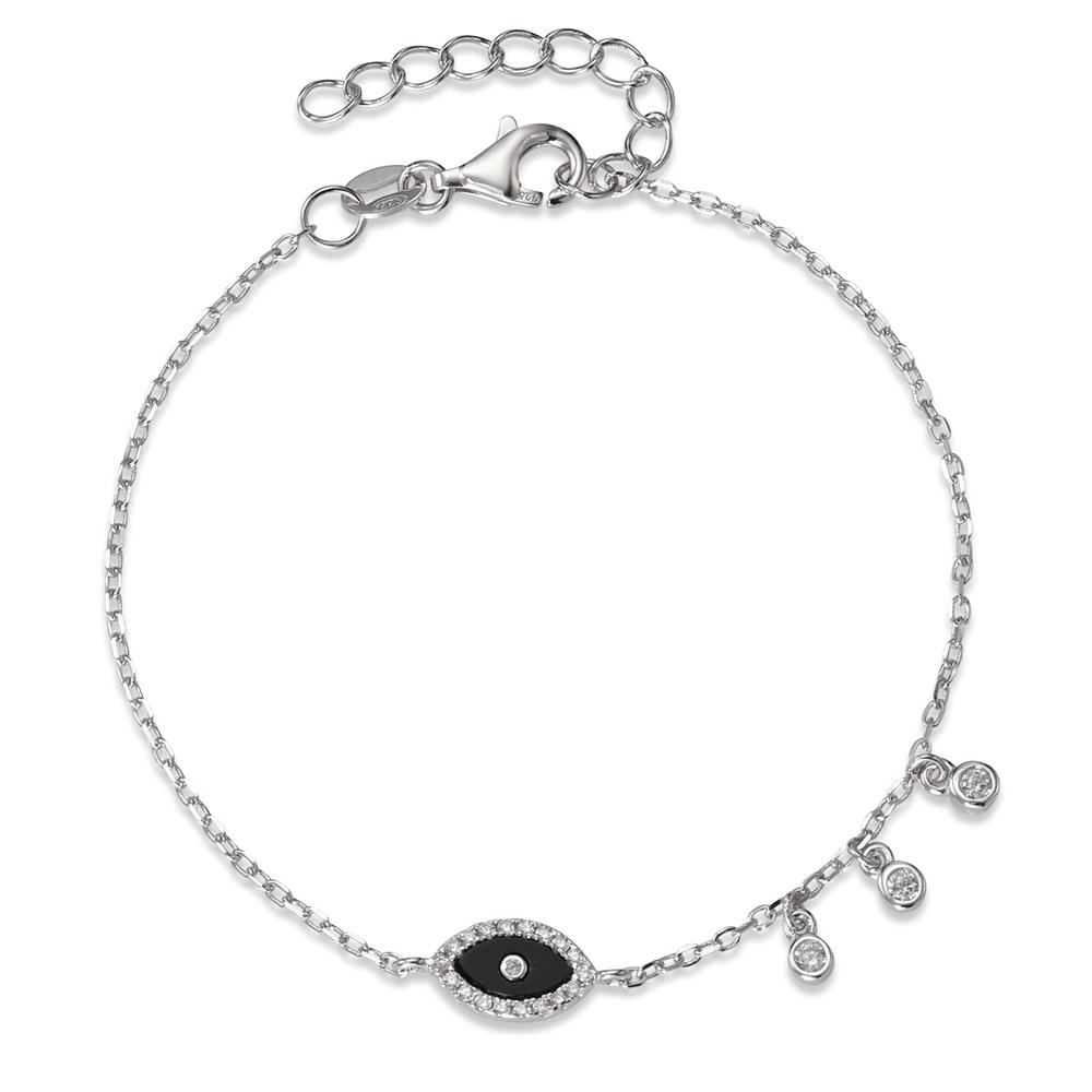 Armband Silber Zirkonia rhodiniert 16-18.5 cm verstellbar-594376
