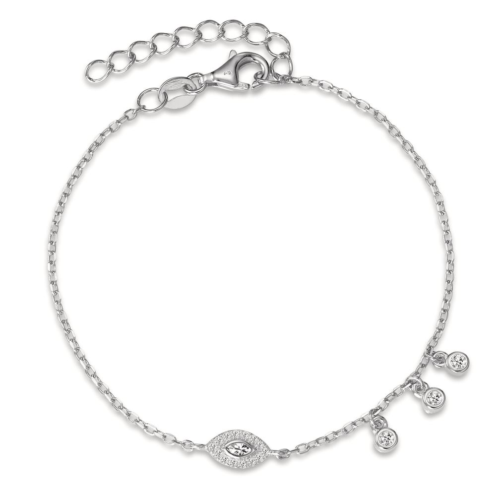 Armband Silber Zirkonia rhodiniert 16-18.5 cm verstellbar-594396
