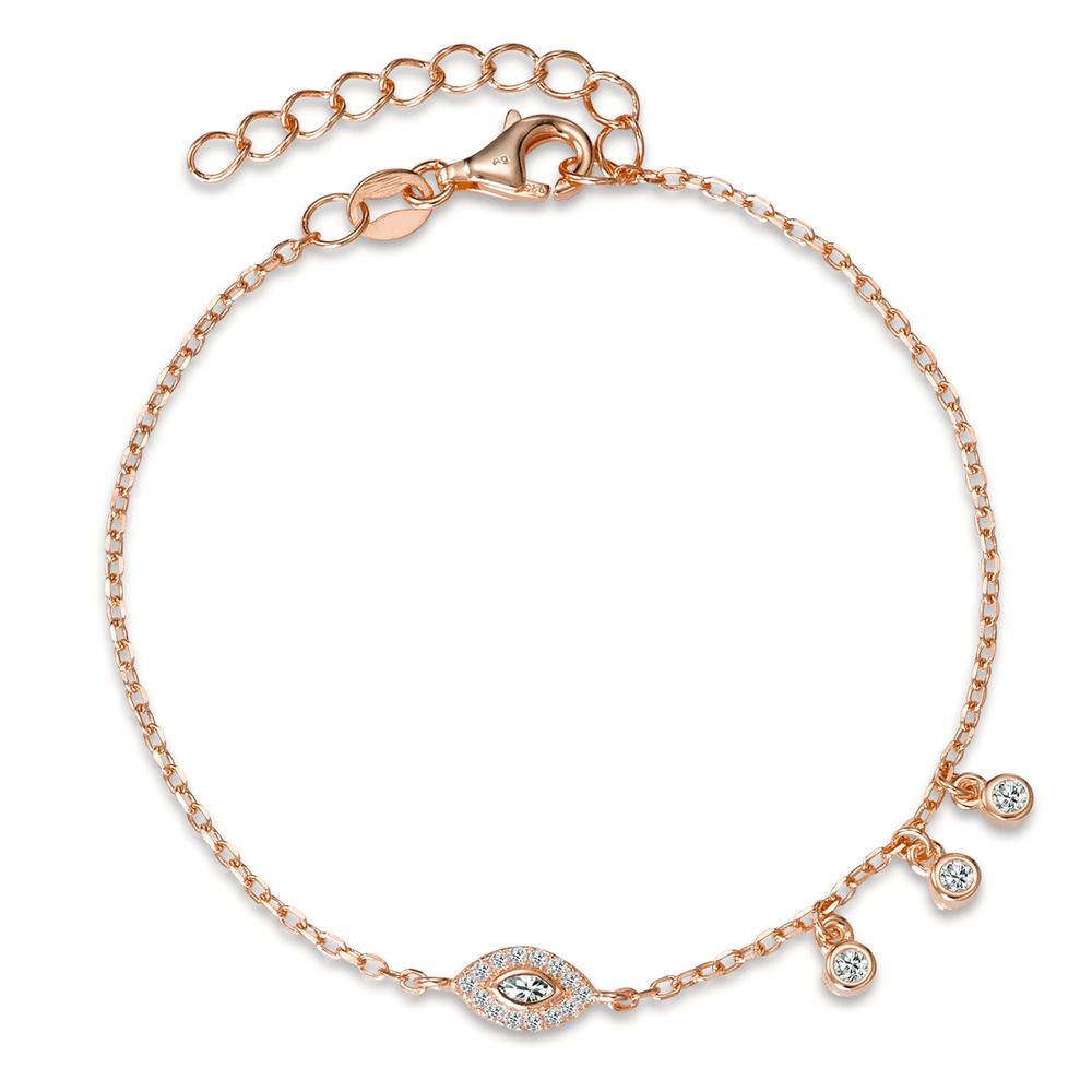 Armband Silber Zirkonia rosé vergoldet 16-18.5 cm verstellbar-594397