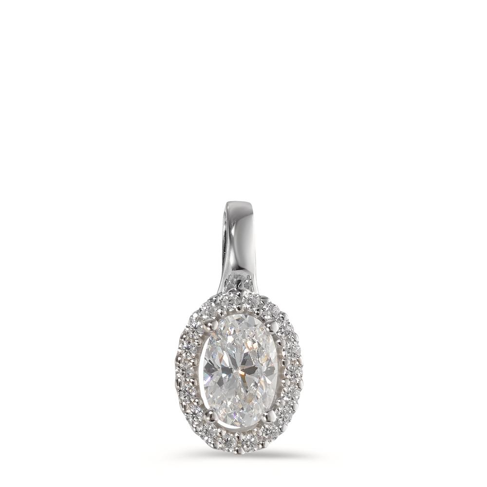 Anhänger 375/9 K Weissgold Zirkonia-594898