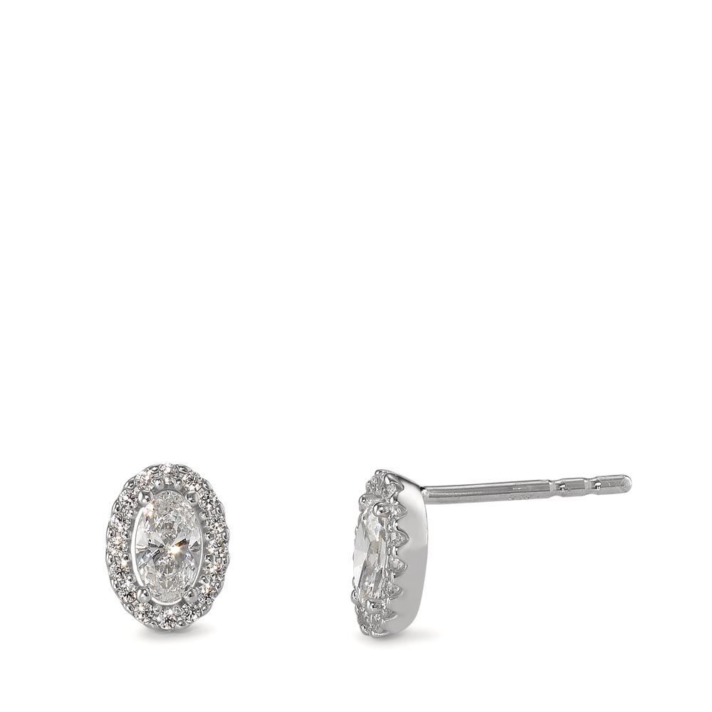 Ohrstecker 375/9 K Weissgold Zirkonia-594899